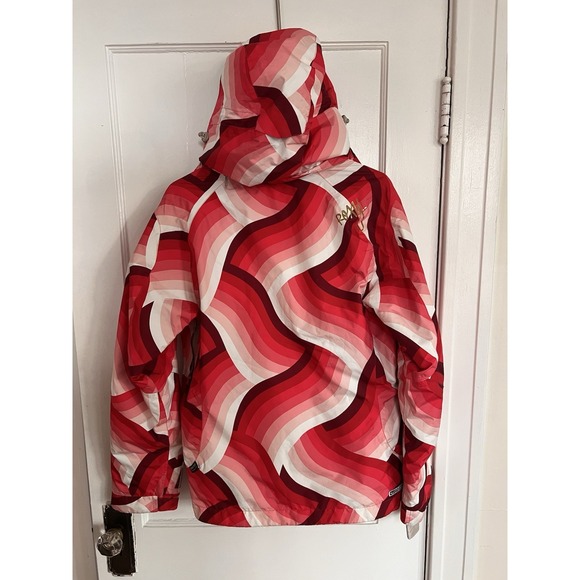 Roxy Snowboard Jacket - Womens Medium - GoreTex - Ski Winter Snow Red Pink - Picture 8 of 12